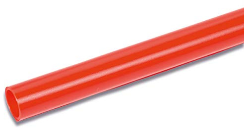 HERMA 2 m x 40 cm Non Adhesive Mat Book Cover Plastic Film Roll, Clear Red