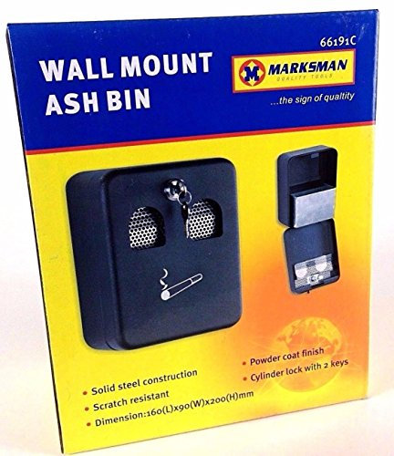 Cendrier métallique mural