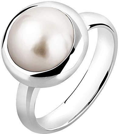 Nenalina Ring Silber 925 Damen Silberring Damenring mit Mabeperle
