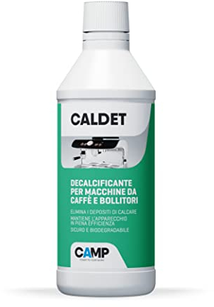 Camp CALDET, Decalcificante specifico per macchine da caffè, bollitori e ferri da stiro, Inodore, Dose per 5 trattamenti