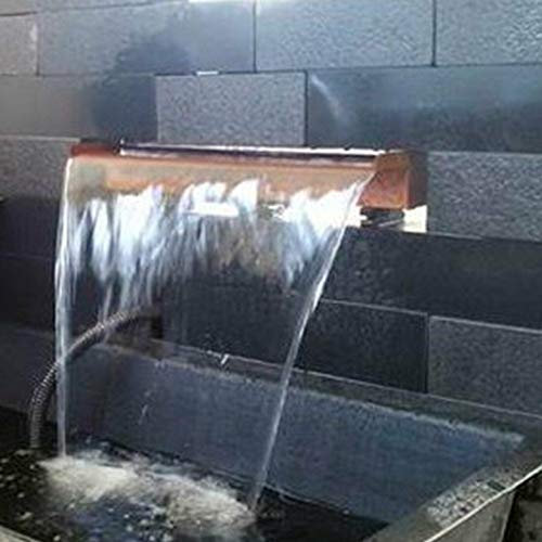 garten-wohnambiente Wasserfall Set 90 cm max. Fallhöhe 1,5 m Cortenstahl Roststahl Wasserauslauf