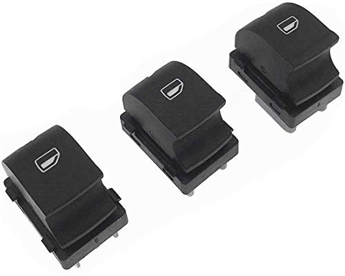 HZTWFC Pulsante dell'interruttore di controllo elettronico della finestra di alimentazione 3 Stück OEM # 4F0959855 per Audi A3 Sportback A6 A6 Avant Q7 2004-2015