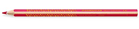 STAEDTLER Noris 1284 Jumbo Buntstifte – Bordeauxrot, 12 Stück | Ergonomische Dreikantform, 4 mm Mine, bruchfest – FSC-Holz – Art.-Nr. 1284-23
