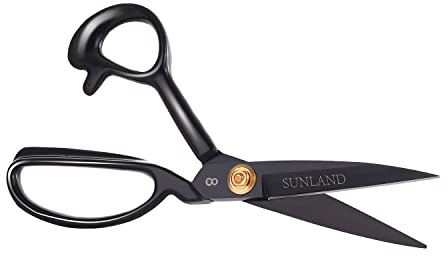 SUNLAND Professionelle Schneiderschere, robuste Schneiderschere für Kostümdesigner, Schneider, Nähstoff