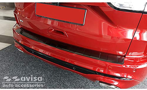 Avisa Edelstahl Heckstoßstangenschutz passgenau | kompatibel mit Ford Kuga III ST-Line/Vignale/Hybrid ST-Line 2019-2024 & FL 2024- - Schwarz