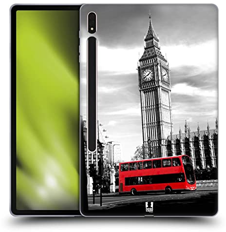 Head Case Designs Big Ben Clock Tower London Best Of Places Set 2 Soft Gel Case Compatible With Samsung Galaxy Tab S8 Plus