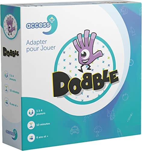 Asmodee Access Dobble Access+ – Gesellschaftsspiel – Kartenspiel geeignet für kognitive Störungen – ab 6 Jahren – 1 bis 4 Spieler – französische Version
