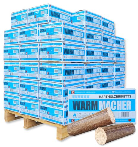 700kg Nestro Hartholzbriketts 70x10kg Karton FSC Gluthalter Kamin Ofen Brenn Holzbriketts Heizen Grill Smoker Kohle | Energie Kienbacher