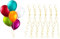 Cinta de Globo,Cierres de Globos,cierres de helio con cuerda Clips,Cierre de globo de helio,aros para decoracion de globos,clips de cierre para globos,clips de cinta de globos,Dorado,50Pcs