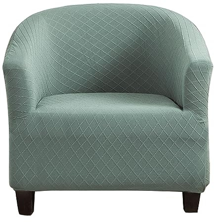 Meigeh Sesselbezug Stretch Cocktailsessel Schonbezug für Clubsessel Sesselhusse Tullsta Sesselüberwurf Cocktailsessel Sesselschoner Schonbezüge Stretch Bohnengrün