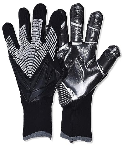 OLYSPM Torwarthandschuhe Kinder Torwarthandschuhe Herren mit Rutschfester Latex Handfläche,Kinder Torwarthandschuhe mit Atmungsaktiv,Abriebfest,Super-Griff,Größe 6/7/8/9/10