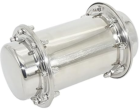 Luminexia Capsule Temporelle/Time Capsule d'acier Inoxydable,conteneur de Capsule étanche Conteneur de Verrouillage Durable pour l'avenir,Accessoires de Stockage,Durée de Vie : 200 Ans,8.8 * 20 Cm
