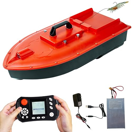 CRESEAPRODUCTS Jabo Dolphin High Speed RC Saltwater Fishing Surfer Bait Boat for Beach Fishing with Waterproof Hull,GPS Auto Return