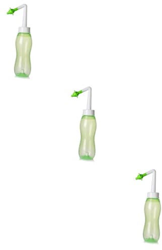Toyvian 3stücke Nasal Rinsing Nose Wash Bottle Nasenspüler Für Erwachsene Und Junge Mädchen Nasenreinigung Ergonomisches Design Für Tägliche Anwendung Grünes Modell