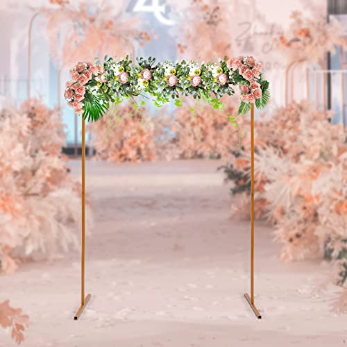 ARBGO Arche de mariage - Armature - 150 x 200 cm - Charge maximale : 5 kg - Pour jardin, arche de fleurs, treillis, arrière-plan pour anniversaire, fête, décoration - Jaune