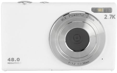 Appareil Photo Numérique 2,7K, Appareil Photo Numérique Compact Anti-secousses 48 MP avec Mise au Point Automatique, Appareil Photo Vintage de Poche avec écran IPS de 2,8 Pouces