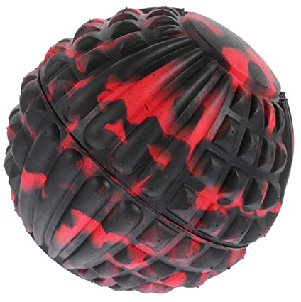 Roter Eva Massageball für Yoga und Muskelentspannung, 1 Stück | Hochelastisch, Anti Burst Ausführung, Massage für Koordinative Übungen, Kompaktes Format