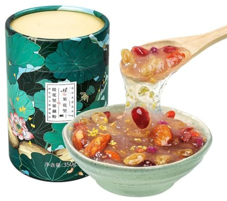 McKona Lotus Root Powder Chinese Asian Soup Nuts Dried Fruits Osmanthus Dessert Box Ready-to-eat Breakfast Food Family Beverage