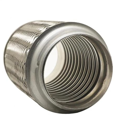 ZSQGHGH Auspuffblenden Auspuffrohr Teleskop Flexible Verbindung Geflecht Faltenbalg Edelstahl Schalldämpfer Rohr Universal Auto-Endrohre(I.D 60MM-120MM)