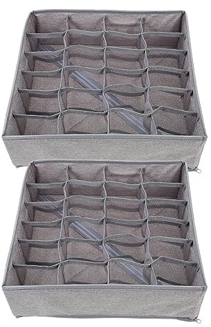 KOMBIUDA 2stücke Faltbare Unterwäsche-organizer Für Socken Dessous Kommode Schrank Schlafzimmer Bad Garderobe Regal Bücherei Kinderzimmer Büro