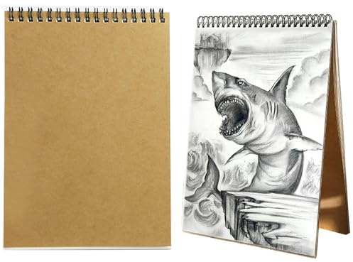 Binnan Spirale Blocco Schizzi, Album Schizzi A4, Professionale A4 Sketchbook，Quaderno di Schizzi per Studenti d'Arte，Adatto per Scrivere, Schizzi, Schizzi, Disegni, ECC.