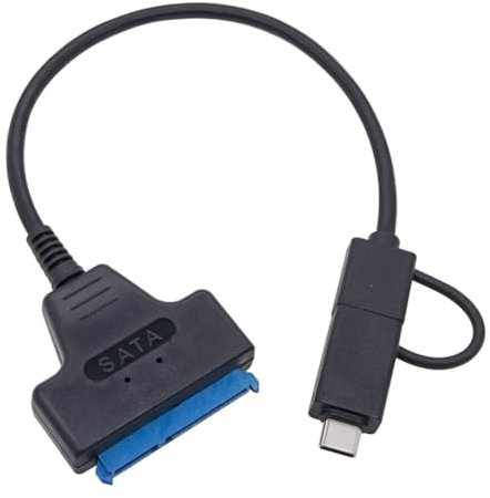 Wzxksoac Cable USB 3.0 A Cable Adaptador de Disco Duro USB C para Cable Adaptador de Disco Duro de 2,5 Pulgadas Convertidor de Conector de Computadora