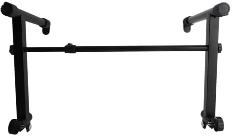Mtlavishness Elektronischer Klavierständer, Universeller X-Stil, Verstellbarer Keyboardständer, Robustes Zubehör für Musikinstrumente, Doppel-Tier Design für 2 Tastaturen