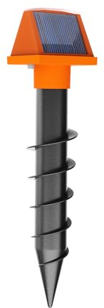 Maulwurf Vertreiber 2 Stück Wühlmausschreck Dual-Solar Maulwurfabwehr für Garten Maulwurfschreck IP54 Wasserdicht gegen Wühlmäuse & Maulwurf (1, Schwarz)