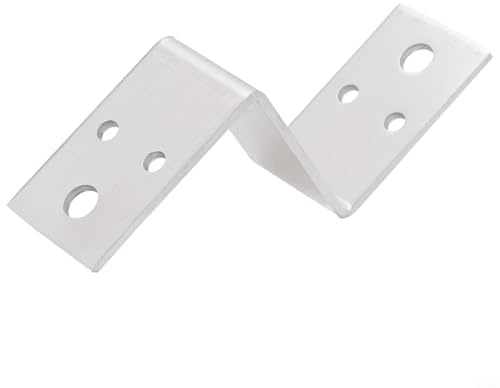 Violiica Z-förmige Halterung, Winkel Edelstahl, Z-Halterungen Metall, multifunktionale verdickte Z-förmige Ecke, für Schränke, Hängeschränke (60 mm)