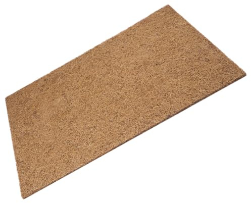 WEKADRIN Alfombra para Terrario de Reptiles y Tortugas, Sustrato de Fibra Natural, Tamaño 60x40x1 Cm, Revestimiento Térmico para Jaulas, Accesorio para Terrarios y Hábitats de Lagartos y Geckos