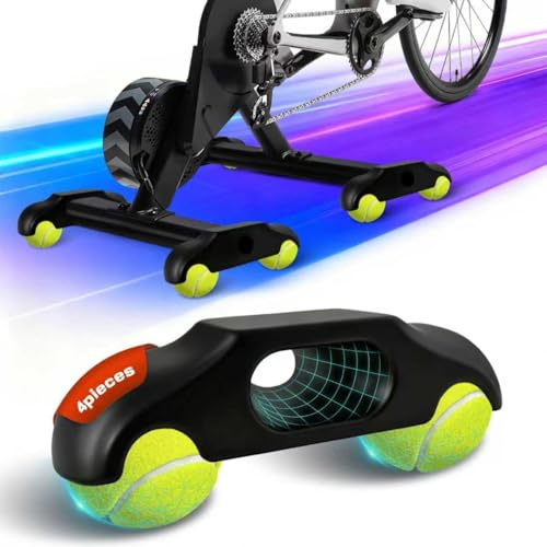 Rocker Plate Feet, Tennis Ball Feet for Wahoo Kickr Core 2 Roller Trainer | 4 Stück Rocker Plate Feet, Tragbarer Wippplatten-Fahrradtrainer, Indoor Cycling Snap Rocker Feet Adapter