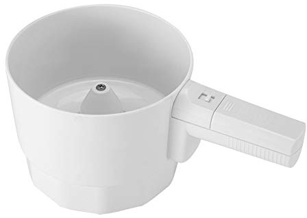 Riuulity Tamiz de Harina Eléctrico de Plástico de Alta Calidad, Herramienta de Repostería para Hornear en la Cocina con una Sola Mano, para un Entorno de Cocina Limpio