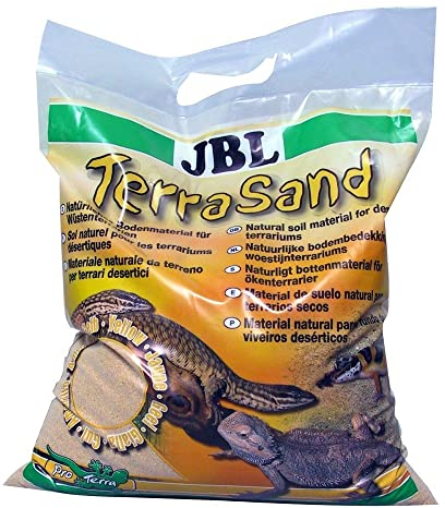 JBL TerraSand 71018 Bodengrund für Wüstenterrarien, Gelber sand, 7,5 kg, 7.5 kg (1er Pack)
