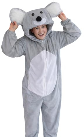 Ikumaal Koala-Bär Kostüm, J42 M-L, für Erwachsen-e Männer Frau-en, Koalas Bären Tier-e Kostüm-e Fasching Karneval Fasnacht Faschingskostüm-e Karnevalskostüm-e