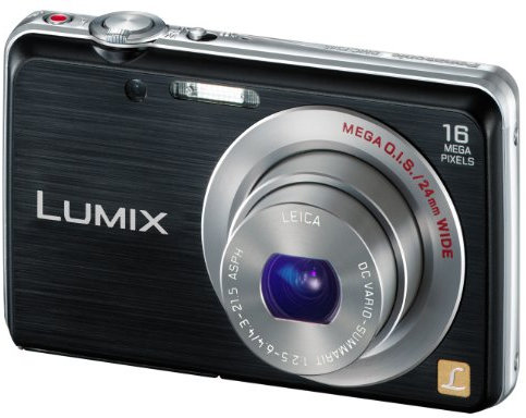 Panasonic Lumix DMC-FS45EG-K Digitalkamera (16 Megapixel, 5-fach opt. Zoom, 7 cm (2,9 Zoll) Display, 24mm Weitwinkel, HD-Video, bildstabilisiert) schwarz