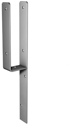 Pfostenträger für Winkelstützen/L-Randsteine, für Pfostenstärke 9x9 cm