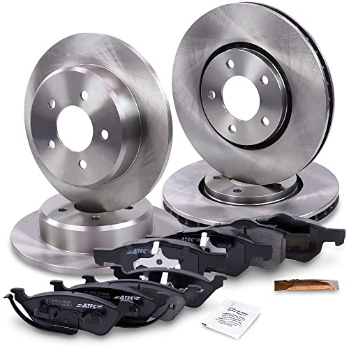 BESTPRICE Bremsenset inkl. Bremsscheiben vorne Ø 302mm + hinten Ø 290 mm + Bremsbeläge vorne und hinten, Kompatibel mit CHRYSLER VOYAGER IV (RG, RS)
