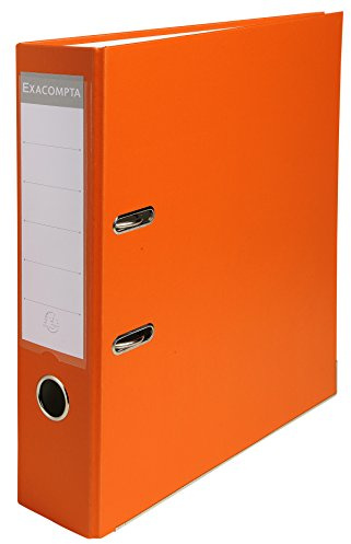 Exacompta 918414B Raccoglitori a Leva, 32x29 cm, Arancio