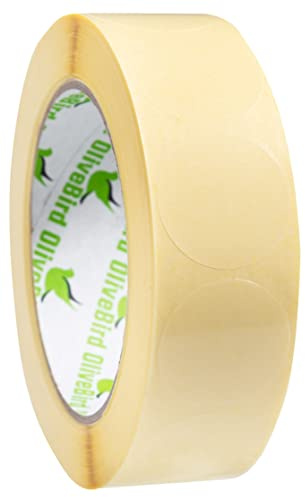 1 000 genomskinliga klistermärken runda etiketter 30 mm/3 cm diameter – skala av och klistra fast