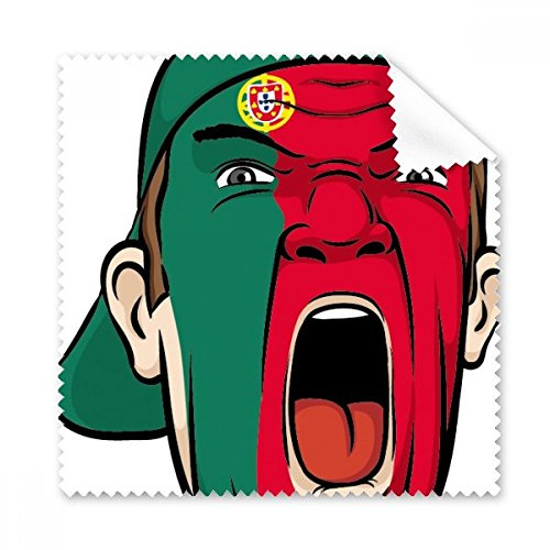 DIYthinker Portugal Nationalflagge Gesichtsmalerei Makeup-Maske Schreien Mütze Brille Tuch Reinigungstuch Geschenk Telefon Screen Cleaner 5pcs