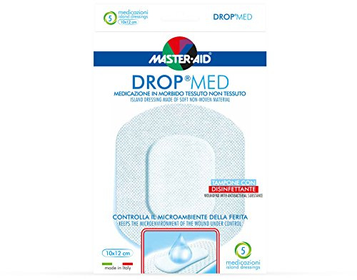 Master Aid Drop Med 10 x 12 cm, 5 Pezzi