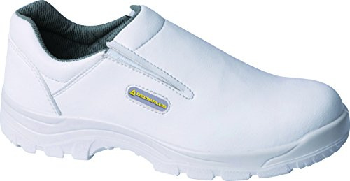 Deltaplus Robion Mens/Womens Slip On Hygiene Kitchen Chef S2 Safety Shoes UK11 White
