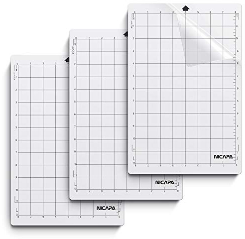 Nicapa Standard Grip Schneidematte für Silhouette Portrait (20,3 x 30,5 cm, 3 Matten) Standard selbstklebende Quilting Cricket Cut Mats Ersatz Zubehör für Silhouette Portrait 2