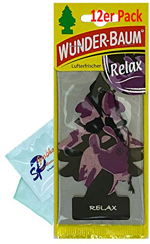 12 Stück Relax Wunder-Baum Lufterfrischer Duftbaum