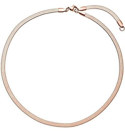 Purelei I'lalo Choker (Roségold) – Elegante Kette aus 18K vergoldetem Edelstahl – Verstellbare Länge 35/40 cm – Schmuck inspiriert von Hawaii – Designed in Germany
