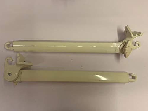 Braccetti per Tenda da Sole a Caduta in Alluminio da 50 cm (Bianco e Avorio) (Avorio (1013))