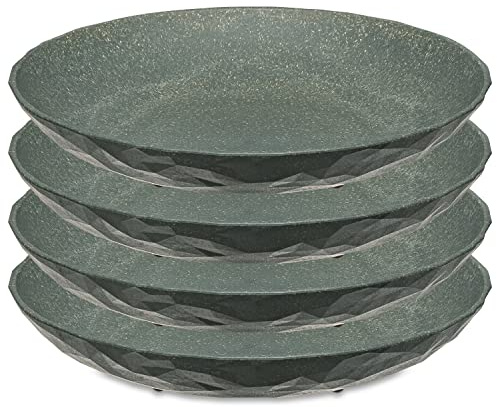 Koziol Suppenteller, 220 mm, 4 Stück, 5006701, Natur Ash Grey