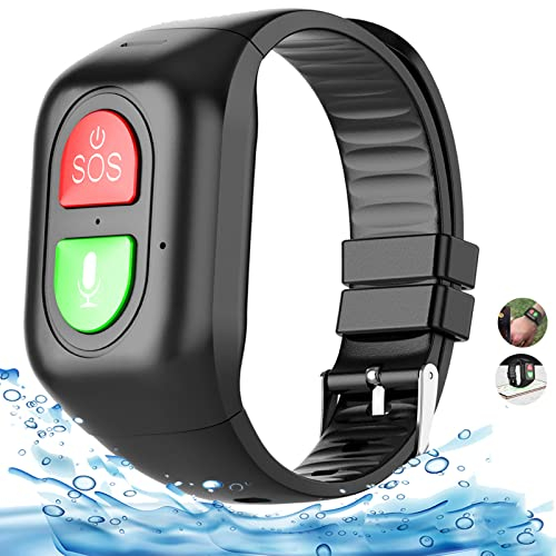 Senioren Notruf Armband,SOS Band, EIN Armband Mit SOS-Alarmknopf Und Sturzerkennung,Elektrozaun,Notrufuhr Mit Ortung Und Telefonfunktion,für Drinnen Und Draußen