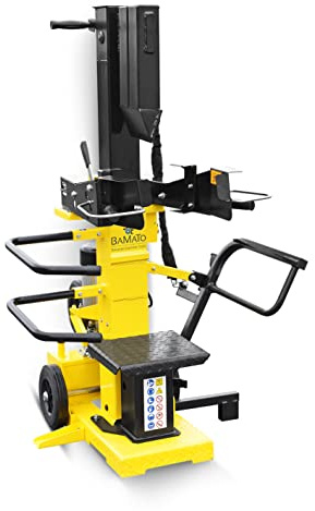 BAMATO HO-12PRO Holzspalter mit Elektroantrieb | 12 Tonnen Spaltkraft | patentierter Spalttechnik | Vario Spalt System | Schwenkbarer Spalttisch | Spalter für Kurz- & Langholz