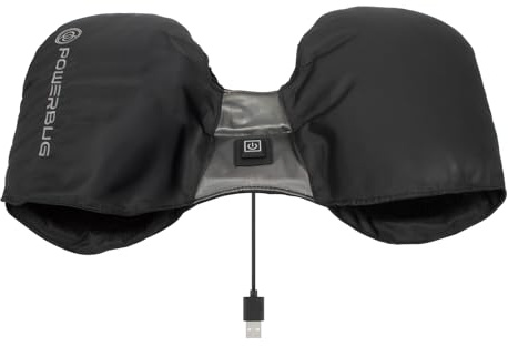 Powerbug Beheizter Winterhandschuh für 28 V Motocaddy elektrische Golf-Trolleys – USB-betrieben – Schwarz